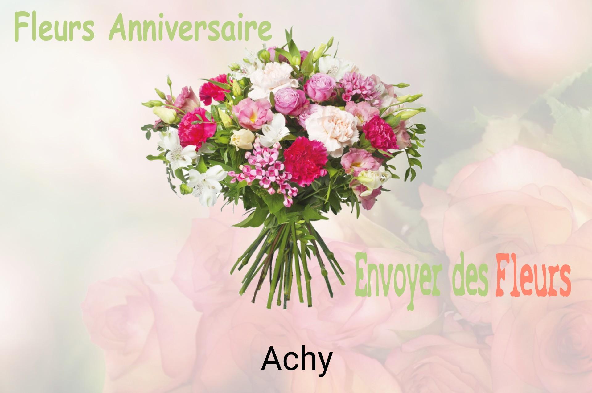 Bouquet de fleurs d’anniversaire livré à Achy