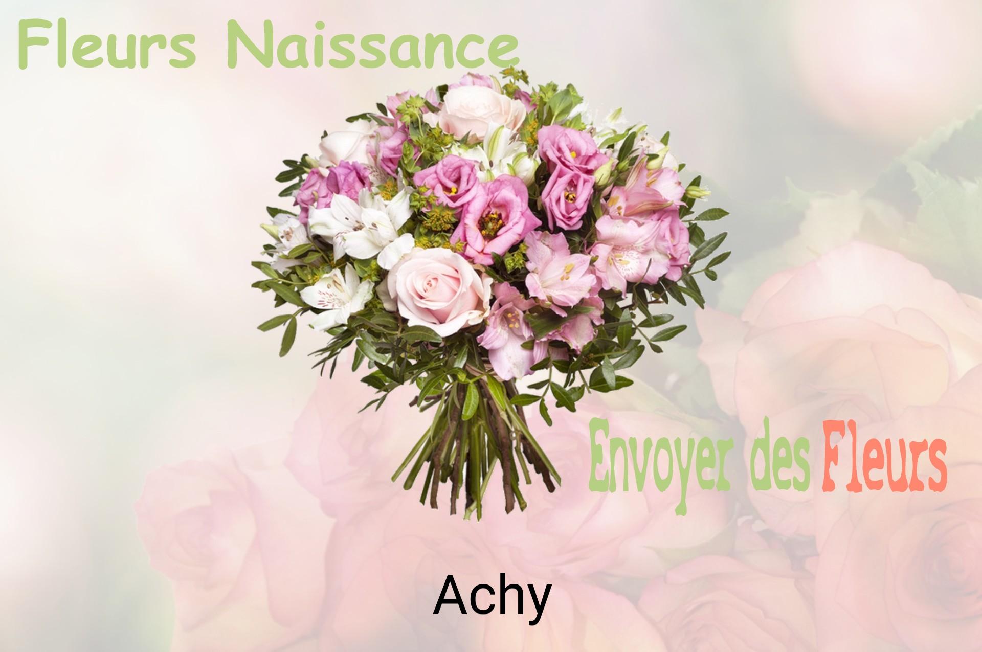 Bouquet de fleurs de naissance livré à Achy